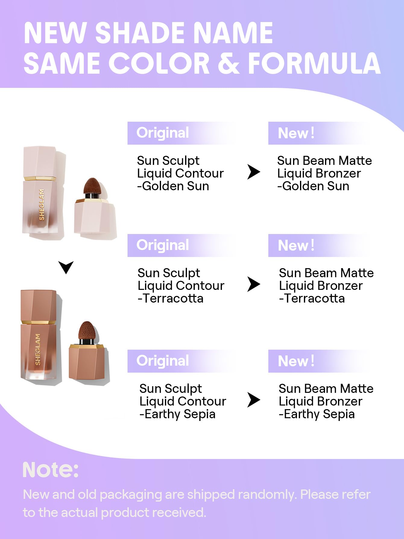 SHEGLAM Sun Sculpt Cool Toned Liquid Contour Stick Long Lasting Cream Matte Bronzer Makeup - Golden Sun